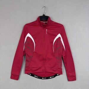 Sugoi Cycling Jersey Womens Medium Pink Full Zip Long Sleeve Hotshot Shirt Top